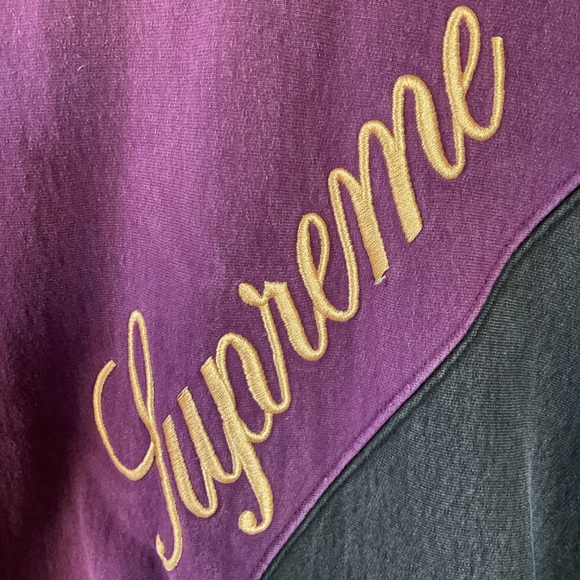 Supreme Sweatshirt Hoodie Embroidered Logo Size L - Picture 3 of 9